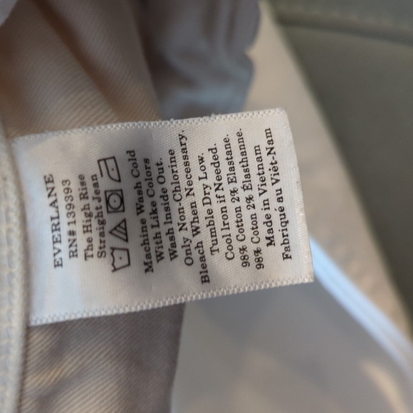 HP💕Everlane😇 High Rise Straight Jean 27R - Picture 4 of 5